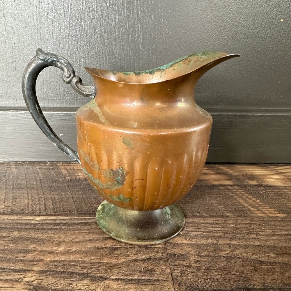 Vintage copper creamer